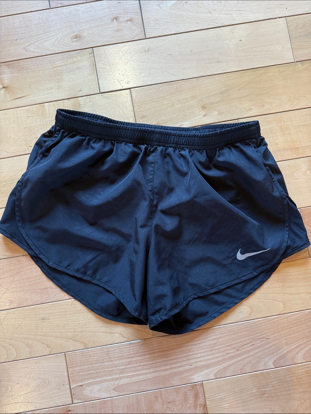 Nike Black Women's Running Shorts with Reflective Swoosh